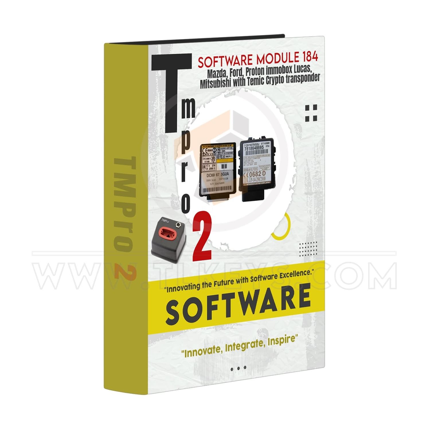 software Tmpro 2 Tmpro 2 Software module 184 – Mazda, Ford, Proton immobox