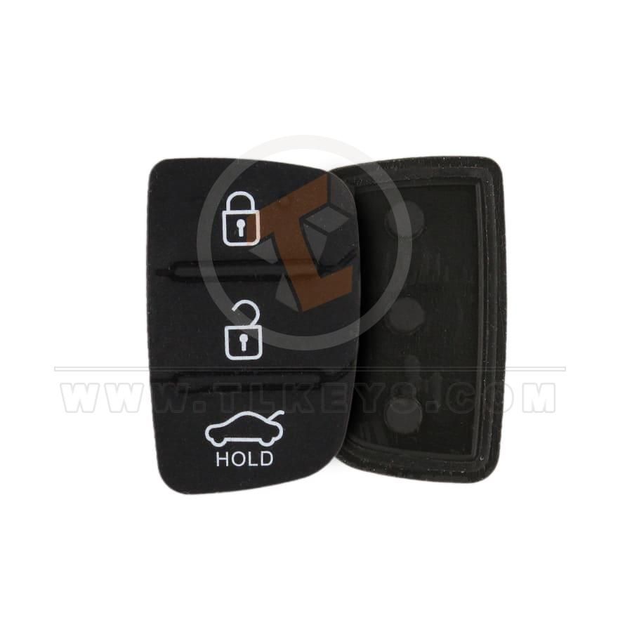 Replacement Rubber Pad Silicon 3 buttons For Hyundai I30 i35 iX20 Solaris Verna Kia RIO K2 K5 Sportage Key Remote Shell Buttons 3