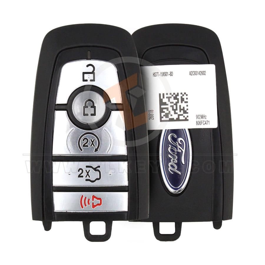 Genuine Ford Smart Proximity P/N: HS7T-15K601-BD 902MHz 5 Buttons Remote Type Smart Proximity