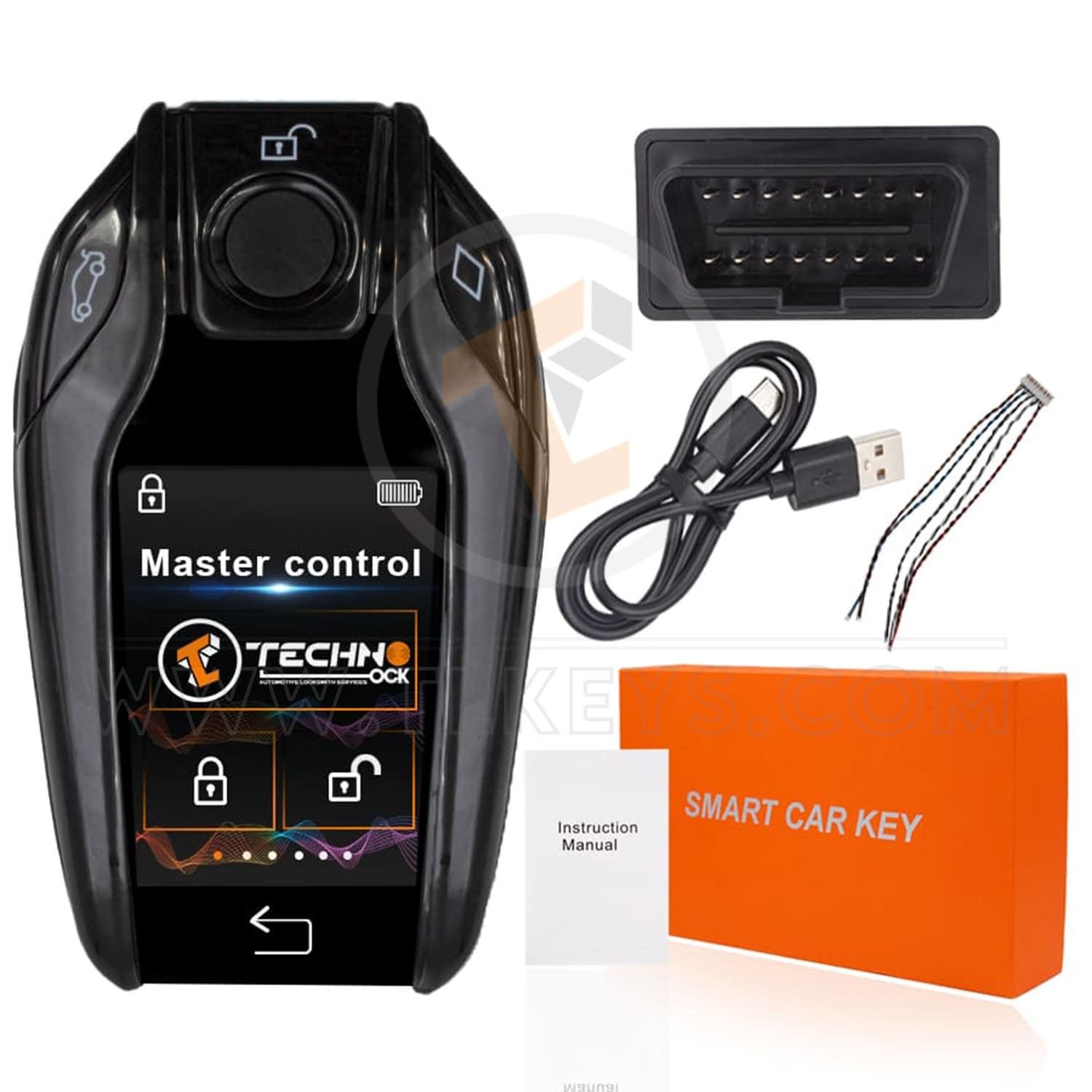 LCD Universal Modified Smart Key Remote Kit For All Keyless Entry Car BMW Type Keyless Go Yes