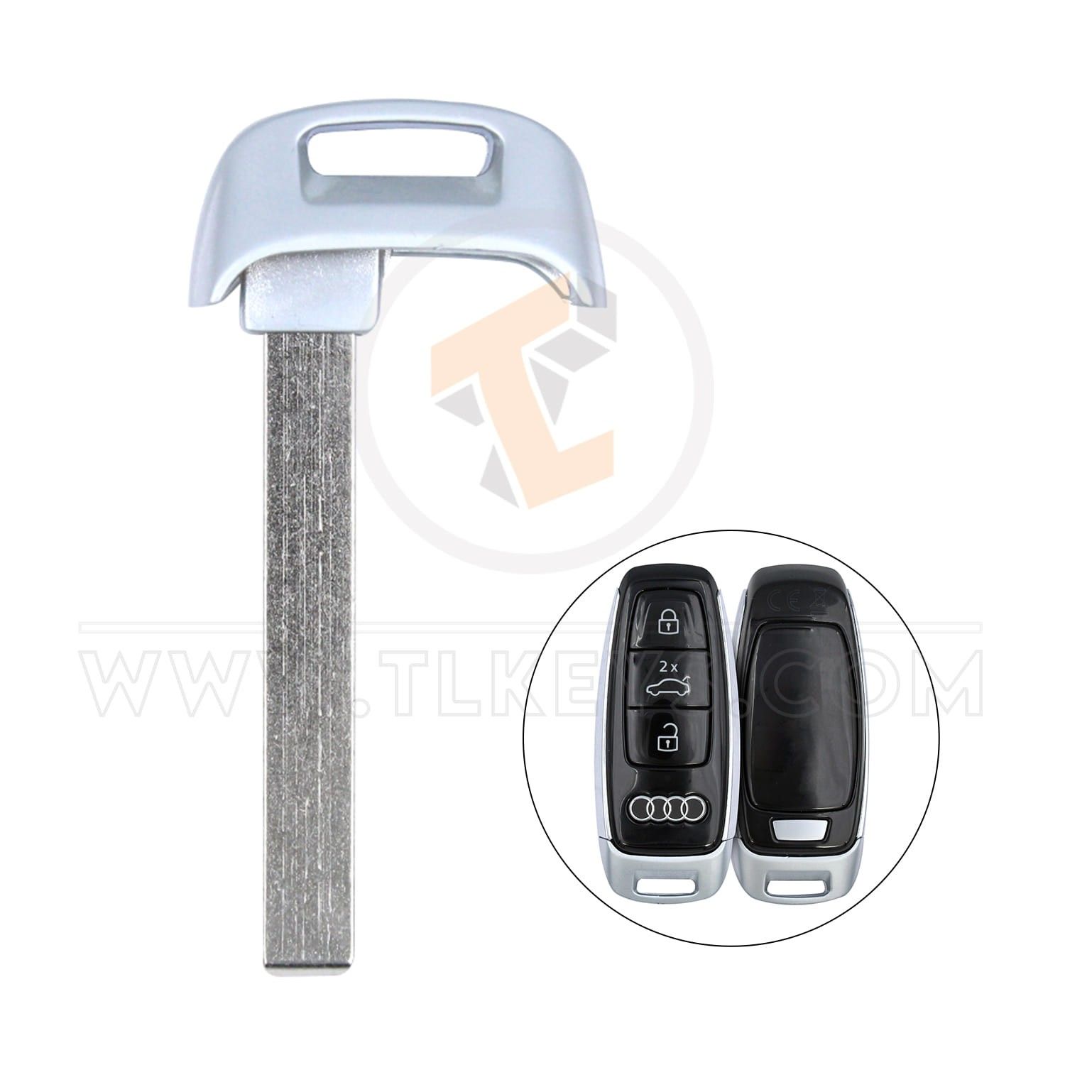 Emergency Smart Key Blade For Audi HU162T Blade Profile HU162T