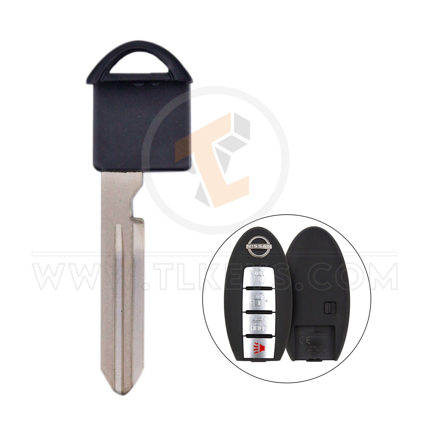 Nissan Infiniti 2008-2020 Smart Key Emergency Blank Blade Aftermarket Emergency Keys