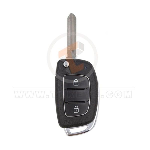 Hyundai Flip Key Remote Shell 2 Buttons HYN14 Blade Aftermarket Brand Status Aftermarket