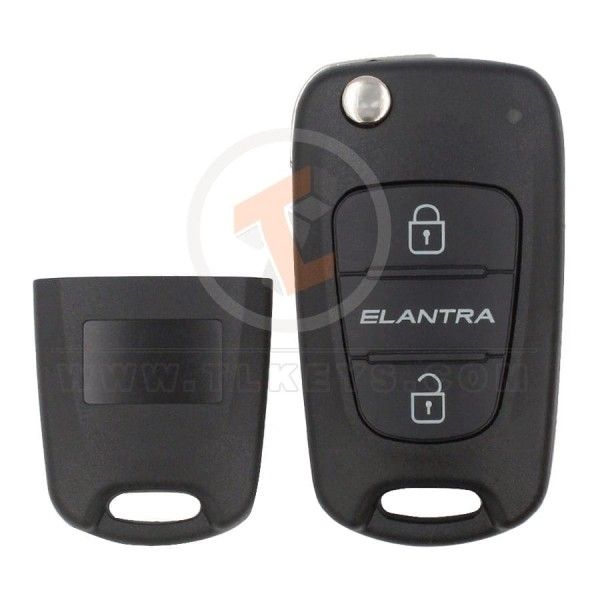 Hyundai Elantra Flip Key Remote Shell 2 Buttons HYN14 Blade Buttons 3