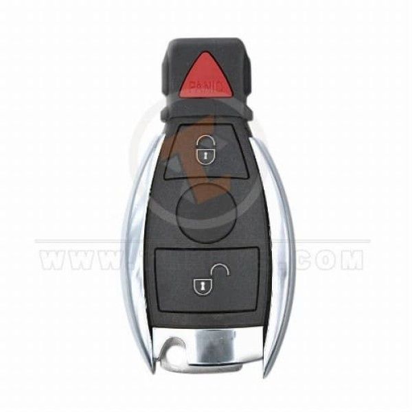 Mercedes Benz 2007-2018 BGA Chrome Key Remote Shell 2+1 Buttons Emergency Key/blade Included