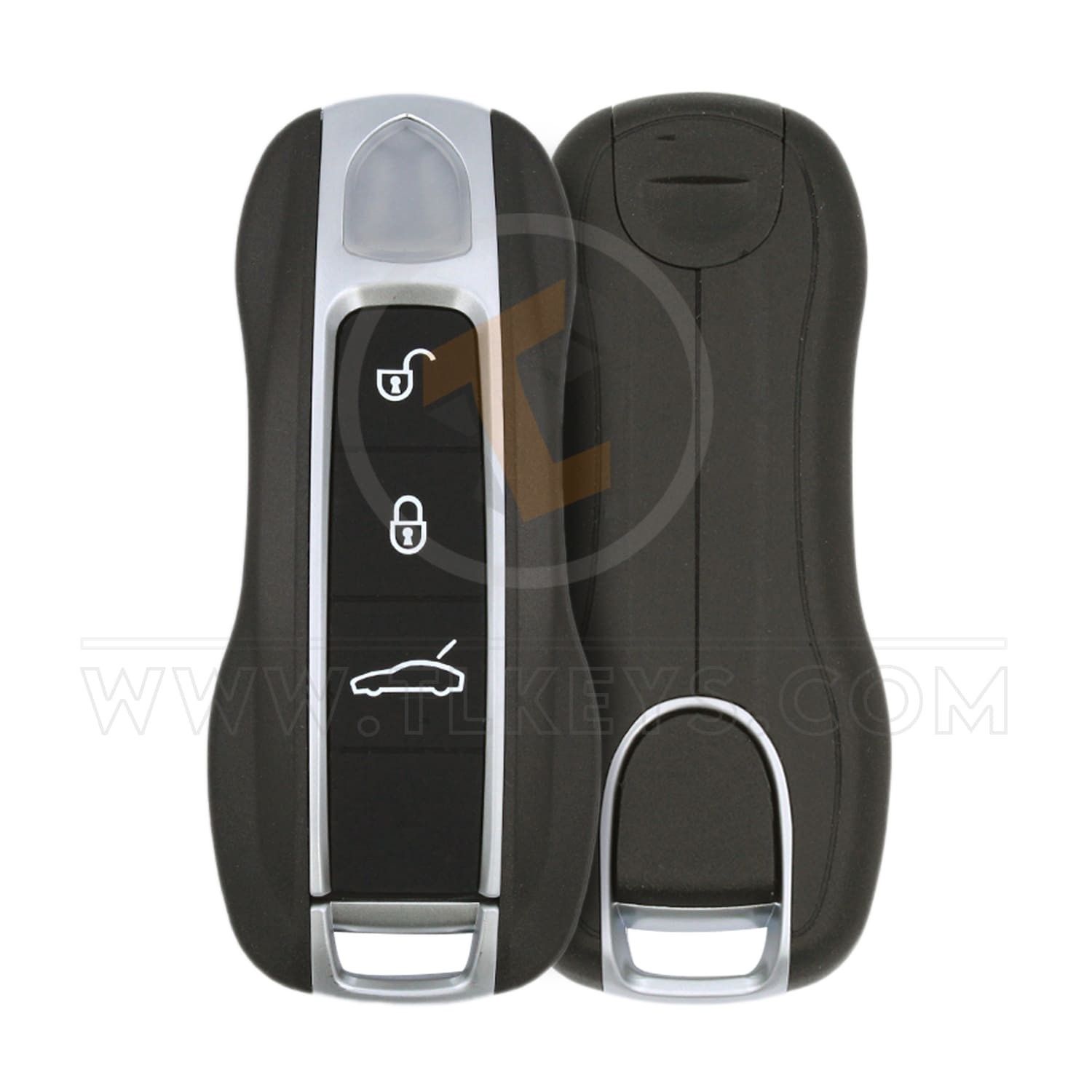 Porsche 2020 Smart Key Remote Shell 3 Buttons with Small Trunk Panic Button No