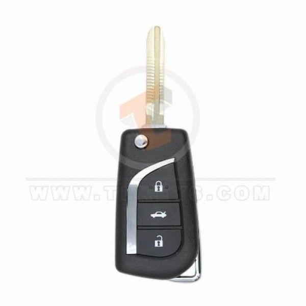 Toyota Camry 2016-2020 Flip Key Remote Shell 3 Buttons ( Trunk ) Remote Shell