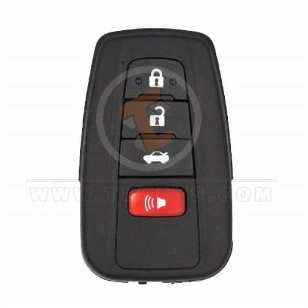 Toyota Camry 2019 Smart Key Remote Shell 4 Buttons Small Trunk Panic Button Yes