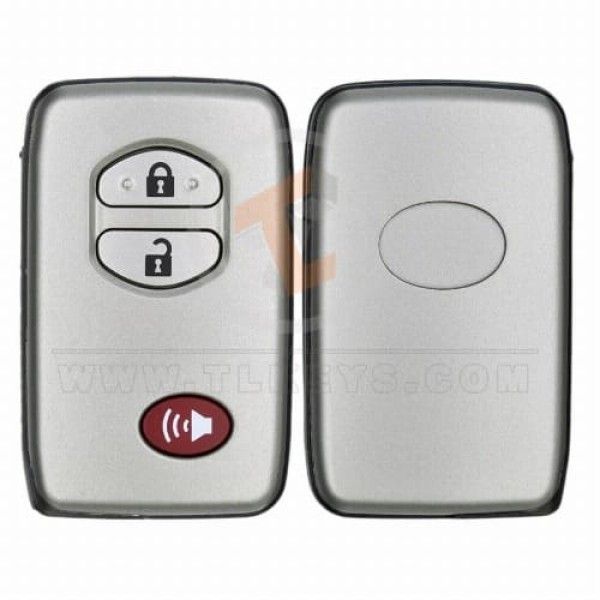 Toyota Prado Land Cruiser 2009-2012 Smart Remote Key Shell 3 Buttons Panic Button Yes