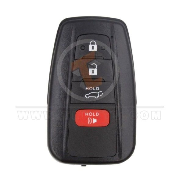 Toyota Smart Key Remote Shell 3+1 Buttons SUV Trunk With Matt Painted Remote Shell