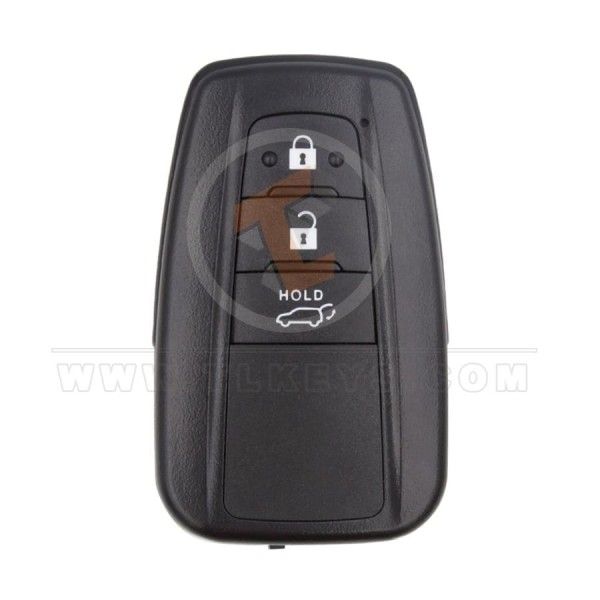 Toyota Smart Key Remote Shell 3 Buttons SUV Trunk With Matt Painted Remote Shell