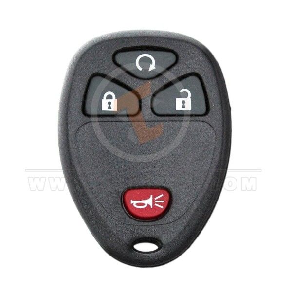 Buick Chevrolet GMC 2006 2015 Remote Key Shell 4 Buttons Panic Button Yes