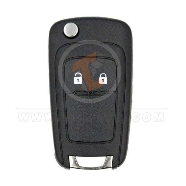 Chevrolet Cruze 2010-2016 Flip Remote Key Shell 2 Buttons Emergency Key/blade Included