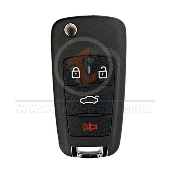 KeyDiy KD Flip Key Remote 4 Buttons Chevrolet Type B18-4 Panic Button Yes