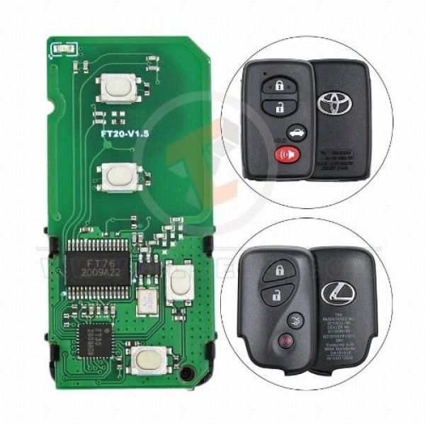 Lonsdor Toyota Lexus 2010-2012 Smart Board 4 Buttons 433 MHz Transponder Chip ID 4D