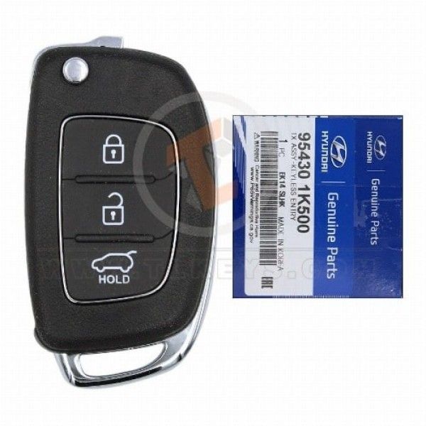 Genuine Hyundai Santa Fe IX20 Flip Key Remote 2014 P/N: 95430-1K500 Transponder Chip DST80