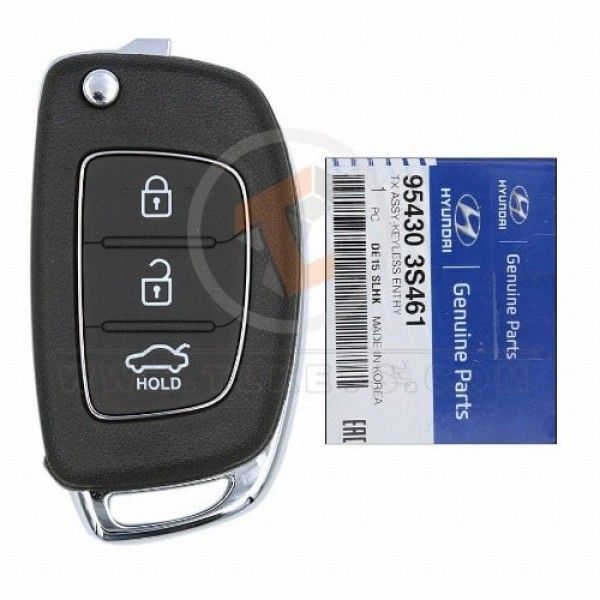 Genuine Hyundai Sonata Elantra Flip Key Remote 2010 2016 P/N: 95430-3S461 Transponder Chip ID 46