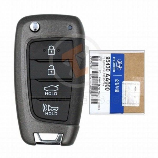 Genuine Hyundai Elantra I30 Flip Key Remote 2017 2022 P/N: 95430-AA000 Panic Button Yes
