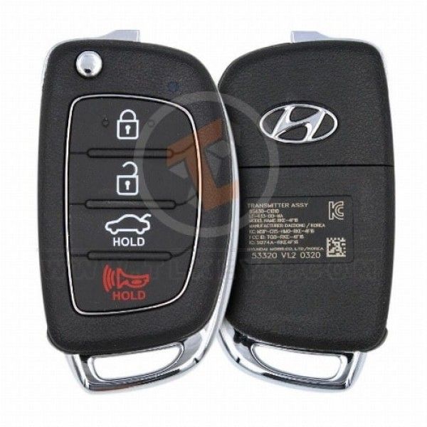 Genuine Hyundai Sonata Flip Key Remote 2015 2018 P/N: 95430-C1010 Panic Button Yes