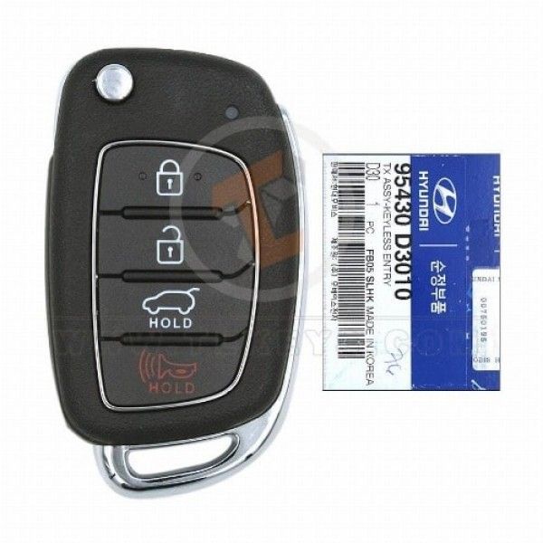 Genuine Hyundai Tucson Flip Key Remote 2015 2019 P/N: 95430-D3010 Panic Button Yes