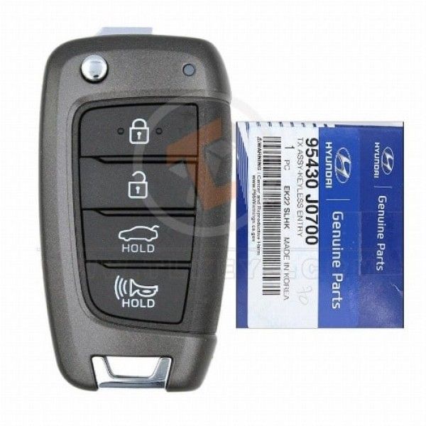 Genuine Hyundai Accent Flip Key Remote 2018 2021 P/N: 95430-J0700 Panic Button Yes