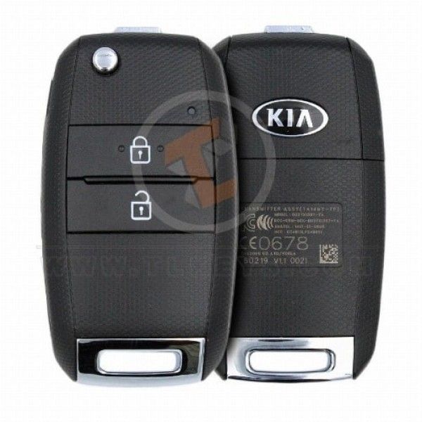 Genuine Kia Picanto Morning Flip Key Remote 2011 2017 P/N: 95430-1Y600 Transponder Chip ID 4D