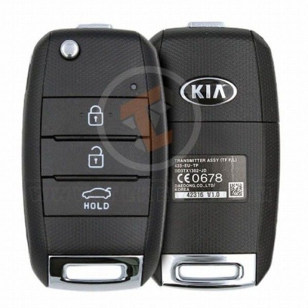 Genuine Kia Optima Sportage Flip Key Remote 2014 2017 P/N: 95430-2T580 Transponder Chip ID 46