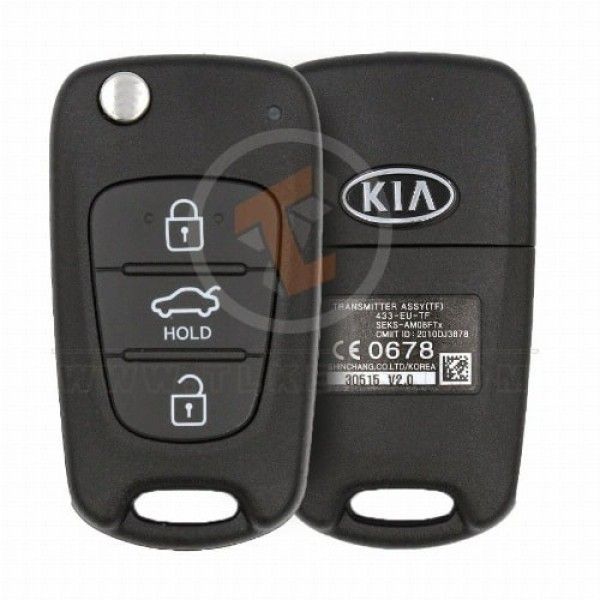 Genuine Kia Optima Flip Key Remote 2010 2013 P/N: 95430-2T610 433MHz Transponder Chip PCF7936