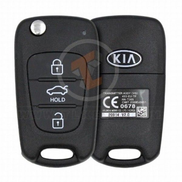 Genuine Kia Cadenza Flip Key Remote 2011 2012 P/N: 95430-3R600 433MHz Transponder Chip ID 46
