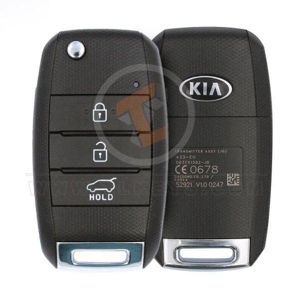 Genuine Kia Ceed Flip Key Remote 2013 2018 P/N: 95430-A2100 433MHz Transponder Chip ID 4D