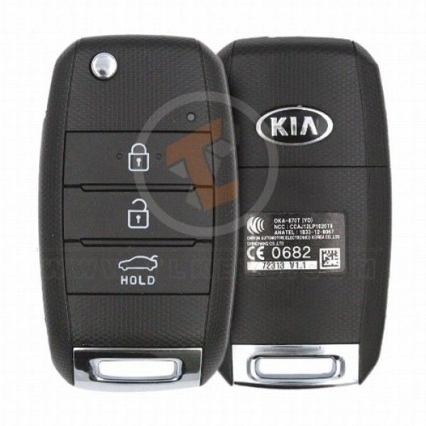 Genuine Kia Cerato Flip Key Remote 2014 2017 P/N: 95430-A7000 433MHz Battery Type CR2032