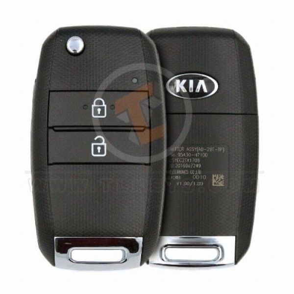 Genuine Kia Soluto Pegas Flip Key Remote 2019 2021 P/N: 95430-H7100 Transponder Chip Hitag 3