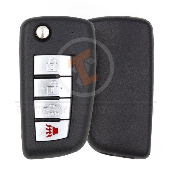  Nissan Sentra Qashqai Flip Key Remote 2005 2010 315MHz 4 Buttons Panic Button Yes