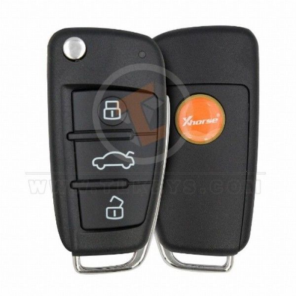 Xhorse XKA600EN Wired Flip Key Remote 3 Buttons Without Chip Xhorse
