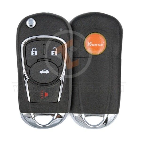 Xhorse XKBU02EN Wired Flip Key Remote 3+1 Buttons Without Chip Xhorse