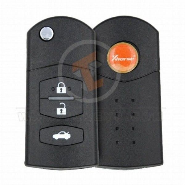 Xhorse XKMA00EN Wired Flip Key Remote 3 Buttons Without Chip Xhorse