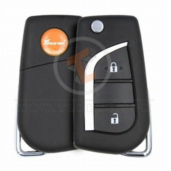 Xhorse XKTO01EN Universal Wired Flip Key Remote 2 Buttons Without Chip Xhorse