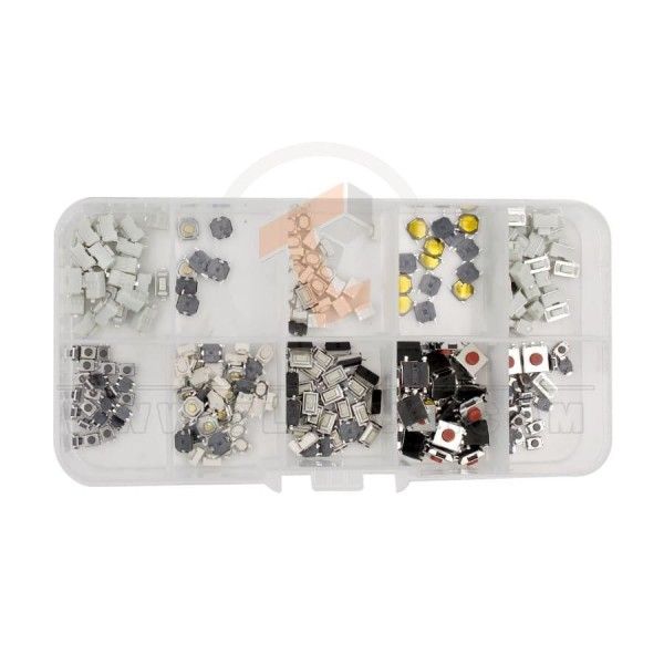 Microswitch Tactile Button for Remote (includes 250 Pieces, 10 Models) 