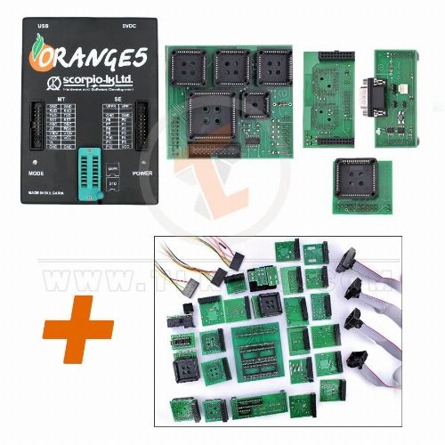 Scorpio Orange5 Programmer Device with 40 Adapter and Immobilizer HPX Software Key Programming Diagnostics Tools