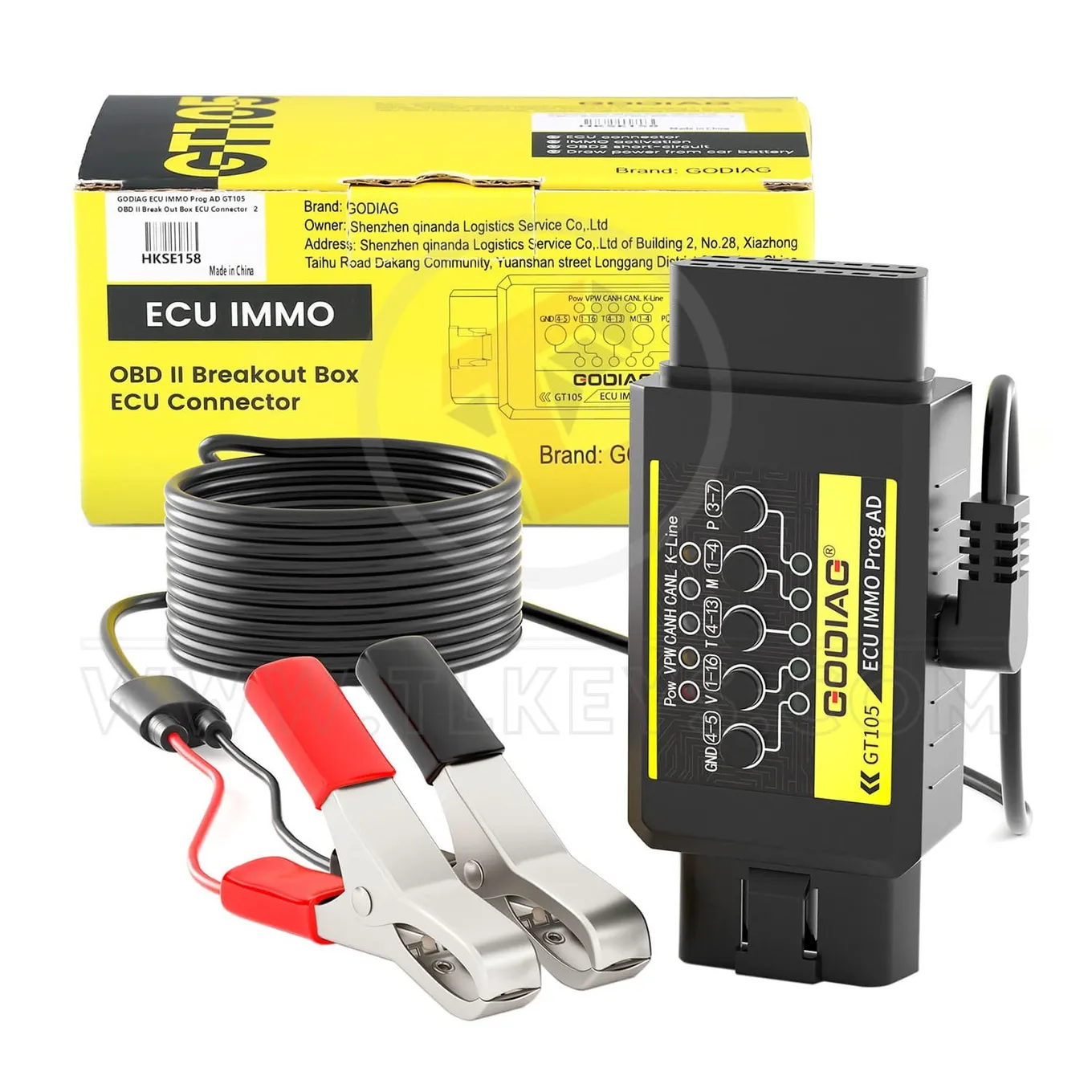 GODIAG ECU IMMO Prog AD GT105 OBD II Break Out Box Key Programming Diagnostics Tools GODIAG ECU IMMO Prog AD GT105 OBD II Break Out Box Key Programming Diagnostics Tools