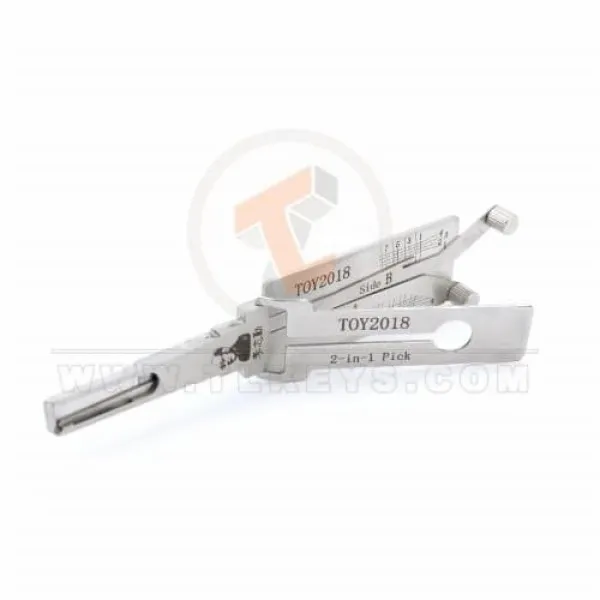 Outil de décodeur de sélection 2 en 1 d'origine Lishi TOY2018 AG pour Toyota 2018 profil de lame TOY2018 AG Outil de décodeur de sélection 2 en 1 d'origine Lishi TOY2018 AG pour Toyota 2018 profil de lame TOY2018 AG