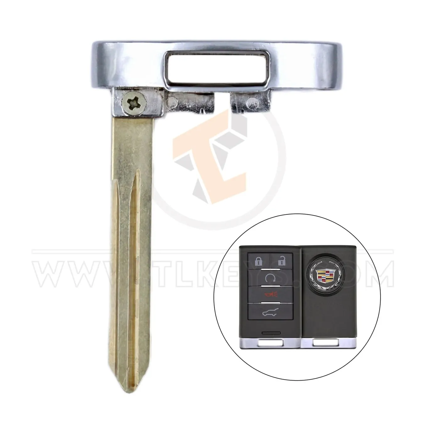 Cadillac Chevrolet 2008–2014 Notschlüsselblatt für Smart Key Remote Status Aftermarket Cadillac Chevrolet 2008–2014 Notschlüsselblatt für Smart Key Remote Status Aftermarket