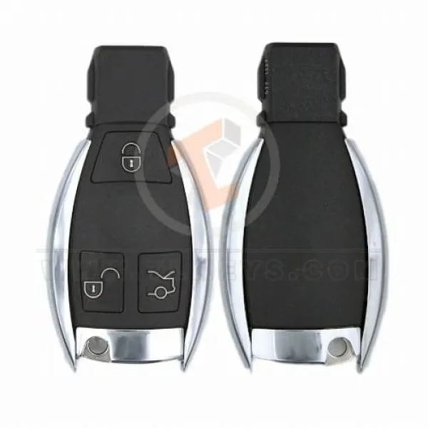 Mercedes BGA Chrome Key Remote Shell With Blade 3 Buttons Remote Shell Type Fobik Shell Mercedes BGA Chrome Key Remote Shell With Blade 3 Buttons Remote Shell Type Fobik Shell