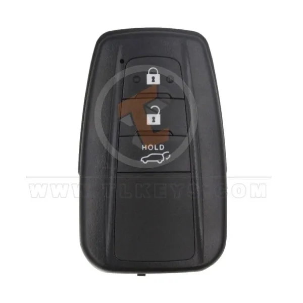 Toyota Smart Key Shell 3 Buttons SUV Trunk With Matt Painted Panic Button No Toyota Smart Key Shell 3 Buttons SUV Trunk With Matt Painted Panic Button No