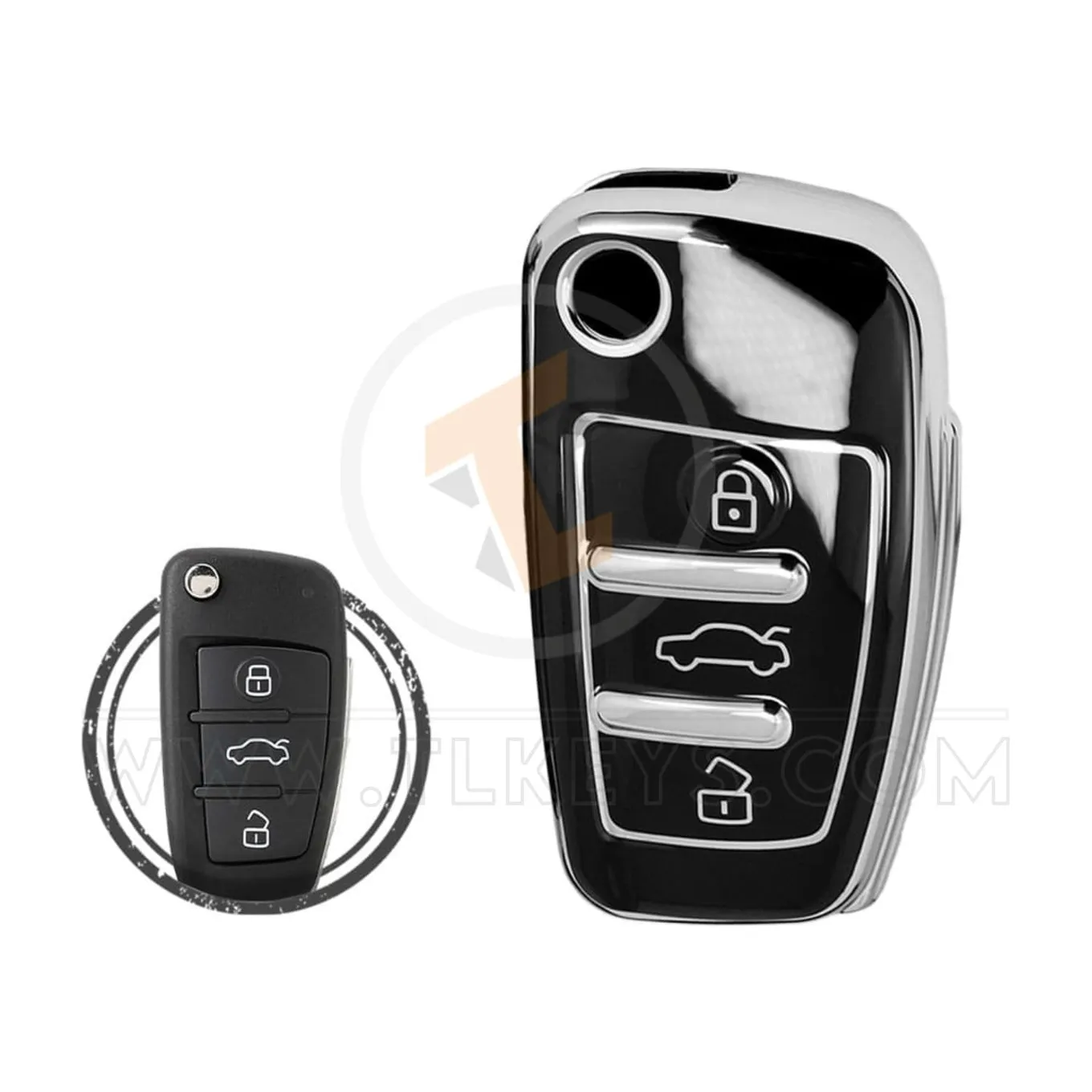 TPU Car Key Cover Case Compatible With Audi Status Aftermarket TPU Car Key Cover Case Compatible With Audi Status Aftermarket