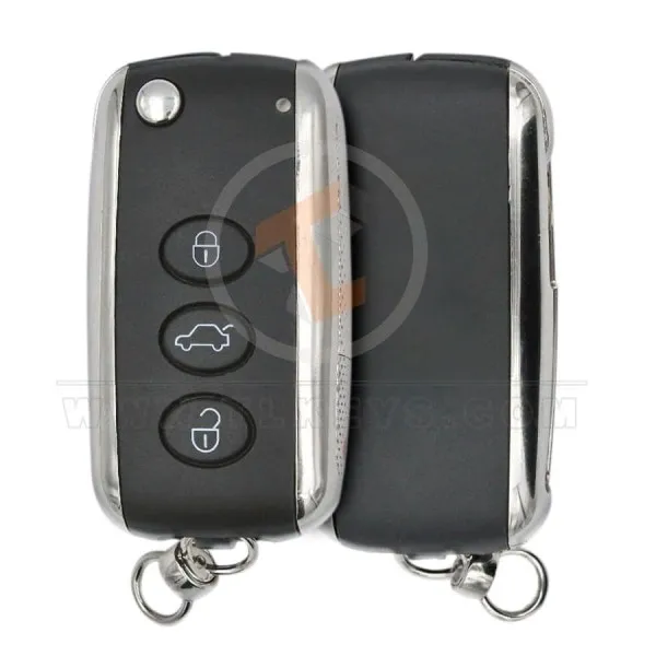Bentley Flip Key Remote 433MHz 3 Buttons Panic Button No Bentley Flip Key Remote 433MHz 3 Buttons Panic Button No