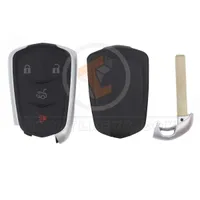 cadillac smart key remote shell 3+1 buttons sedan trunk type aftermarket 34843 detail - thumbnail