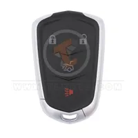 cadillac smart key remote shell 3+1 buttons sedan trunk type aftermarket 34843 front - thumbnail