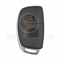 hyundai 2014 2019 flip key remote shell 4 buttons left groove laser blade back 34167 - thumbnail