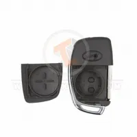 hyundai 2014 2019 flip key remote shell 4 buttons left groove laser blade detail 34167 - thumbnail